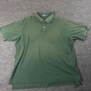 Ralph Lauren Polo Shirt Men's XXL Tall Classic Fit Green Short Sleeve
